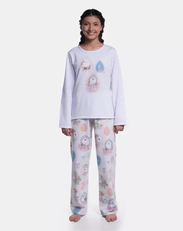 Pijama Manga Longa e Calça