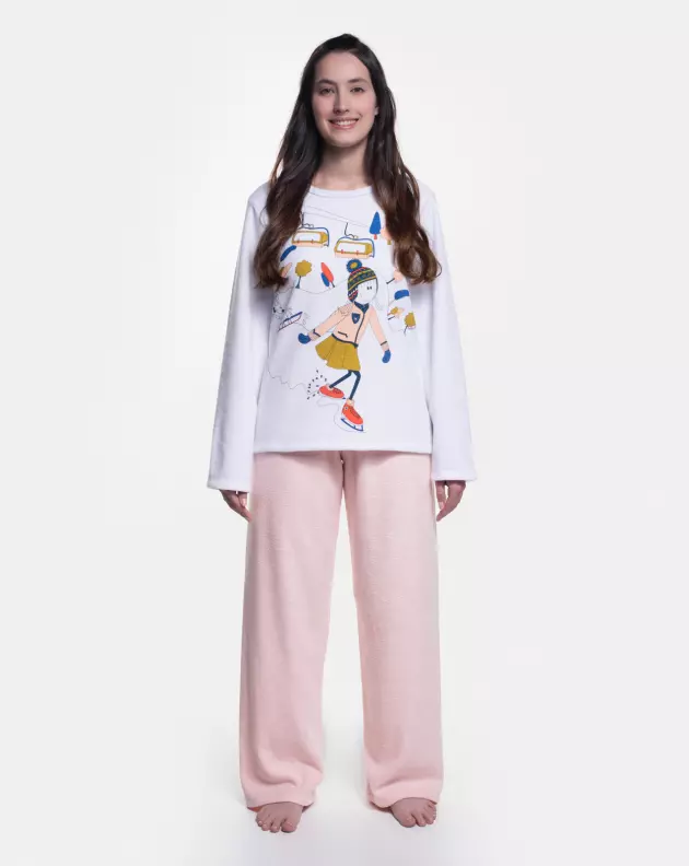 Pijama manga longa e calça