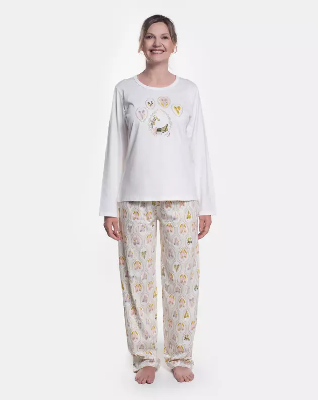 Pijama manga longa e calça  