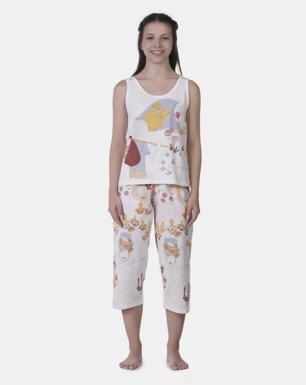 Pijama regata e corsário 