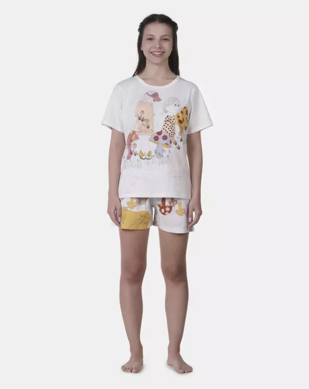 Pijama manga curta e short