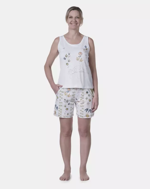 Pijama clássico regata e short
