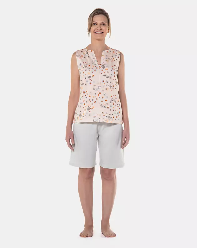 Homewear clássico regata e bermuda