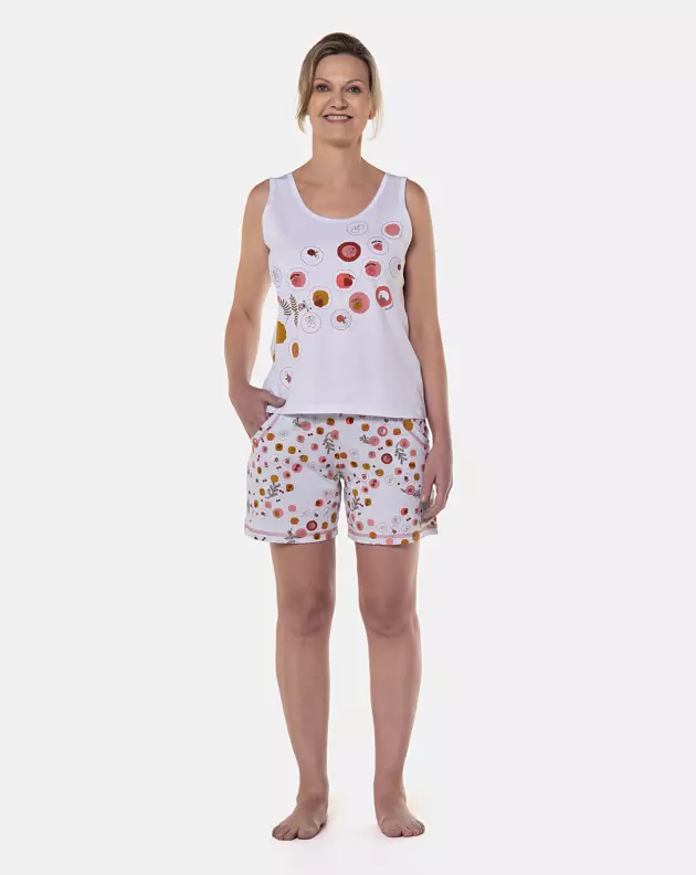 Conjunto Pijama Regata e Short com Bolsos