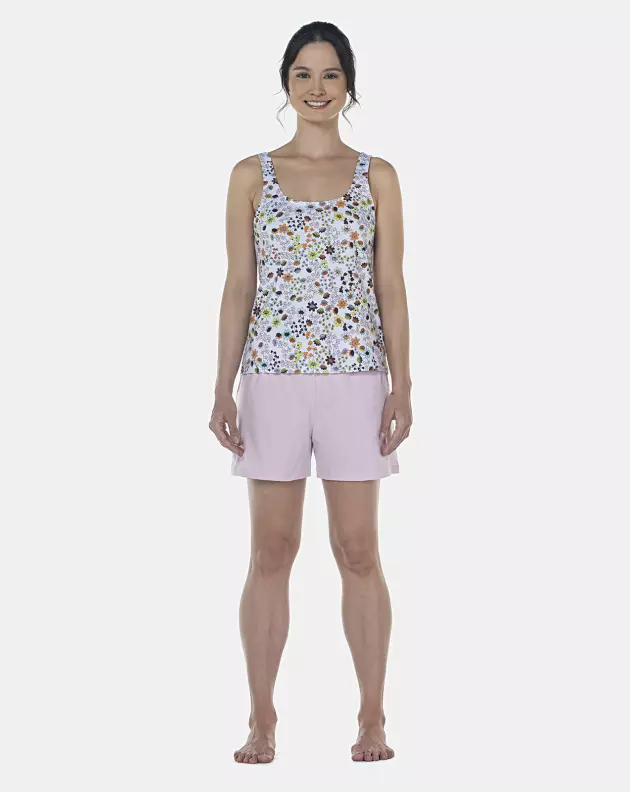 Pijama Feminino Adulto Regata e Short