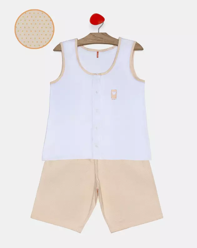 Pijama Feminino Adulto Regata Aberta e Bermuda