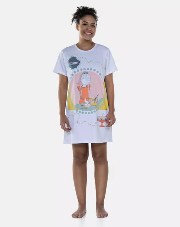 Camisão Manga Curta