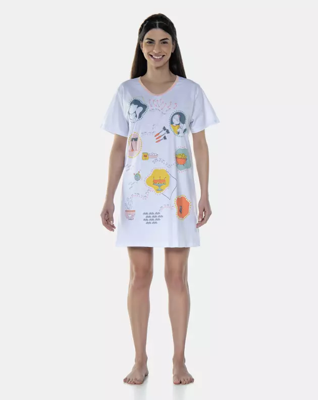 Camisão Manga Curta