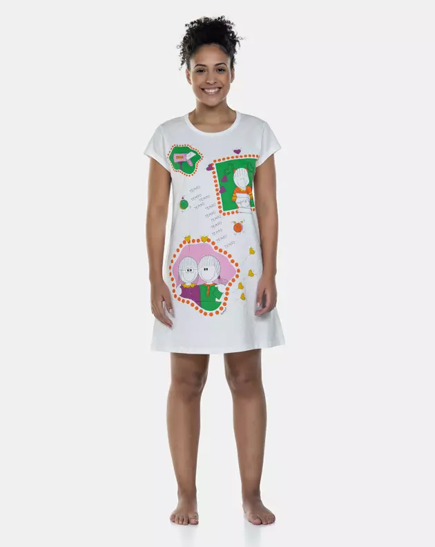 Camisão Manga Curta Cinturado