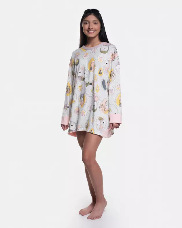 Camisão manga longa