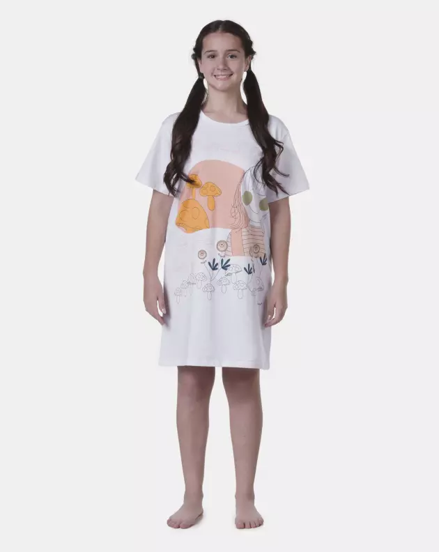 Camisão manga curta           