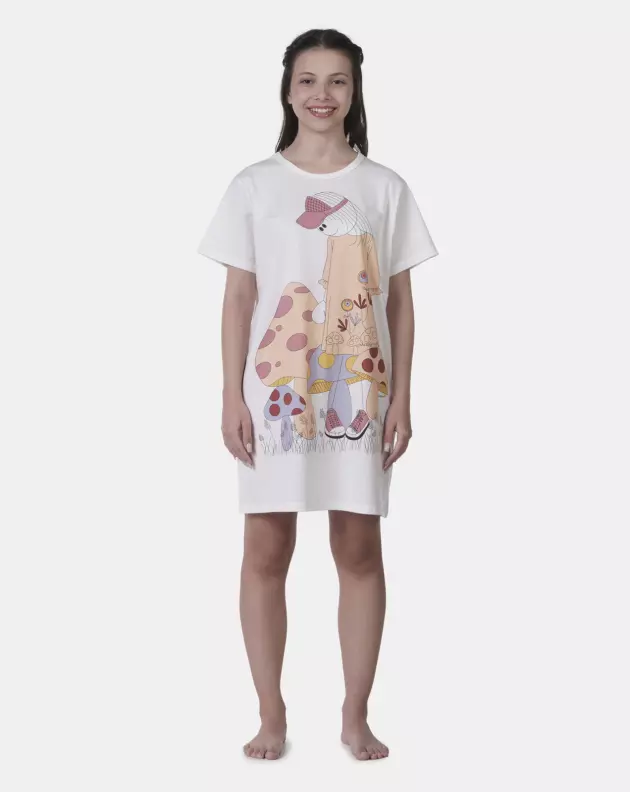 Camisão manga curta             