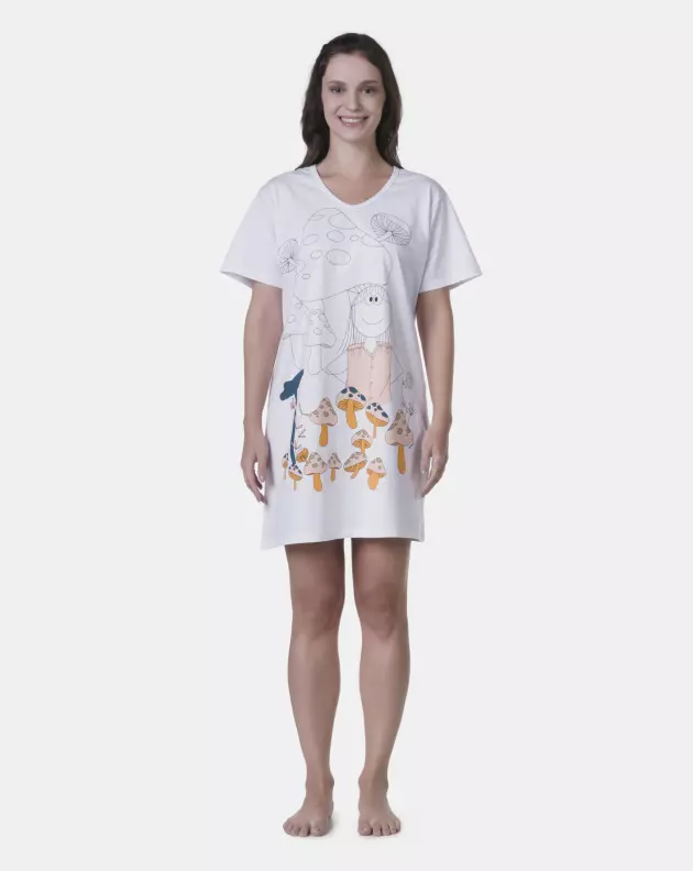 Camisão manga curta                  