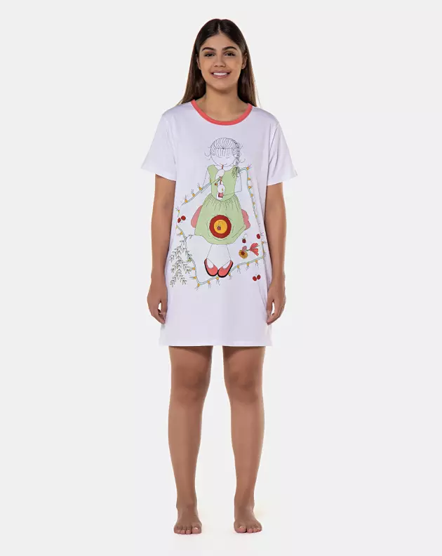 Camisão manga curta        