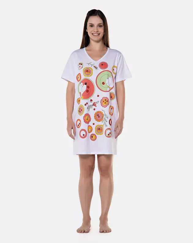 Camisão manga curta               