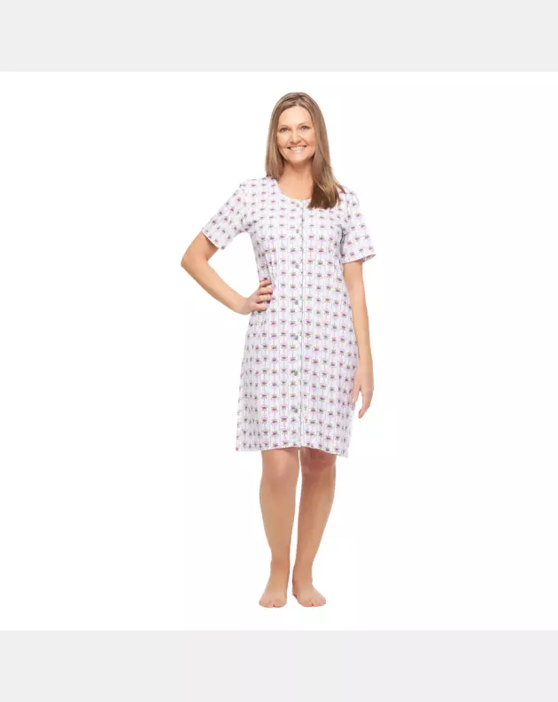 Camisola Feminino Adulto Aberta Manga Curta