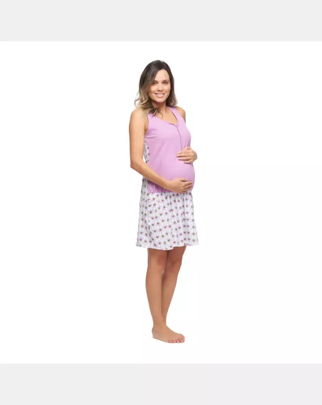 Homewear camisola gestante regata