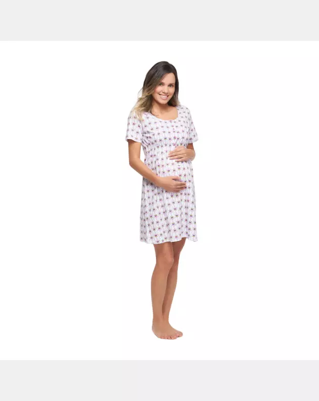 Camisola Feminino Adulto Aberta Manga Curta