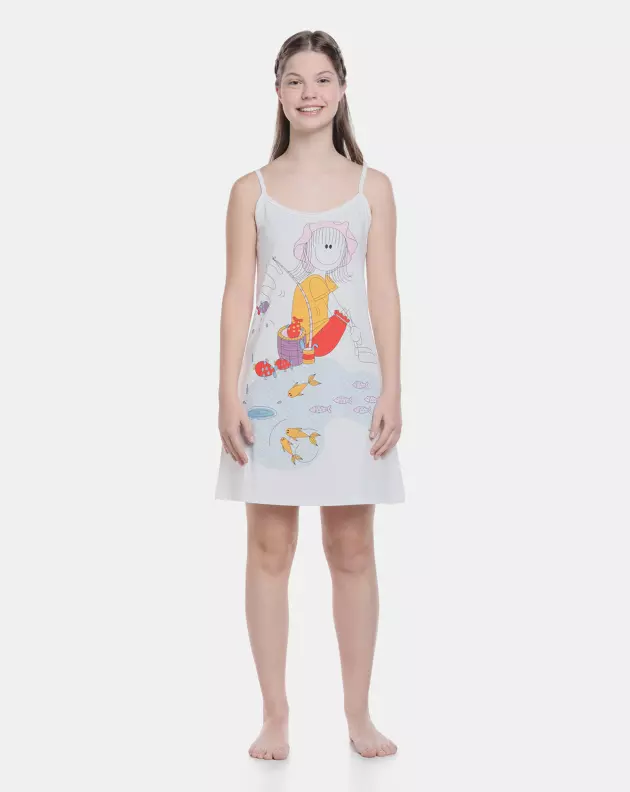 Camisola Feminina alça Fina Estampa Pat             