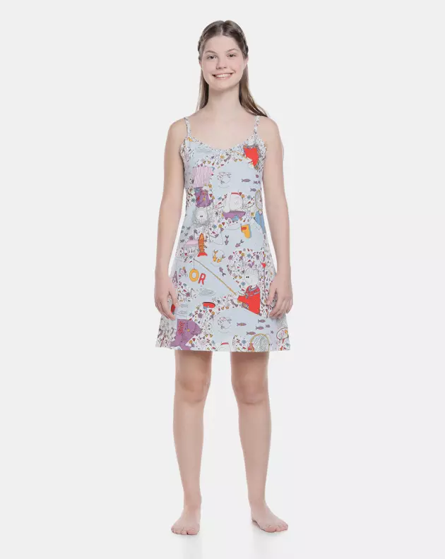 Camisola Feminina Adulto Alça