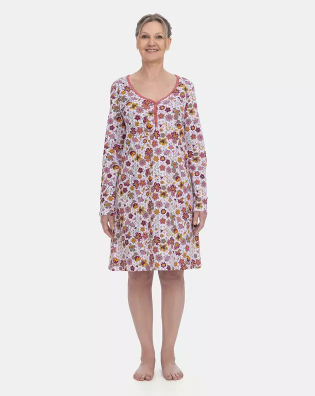  Camisola Sonhart Clássica Manga Longa Floral