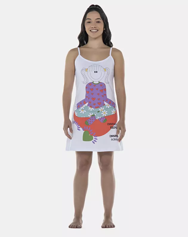 Camisola Feminina Adulto Alça
