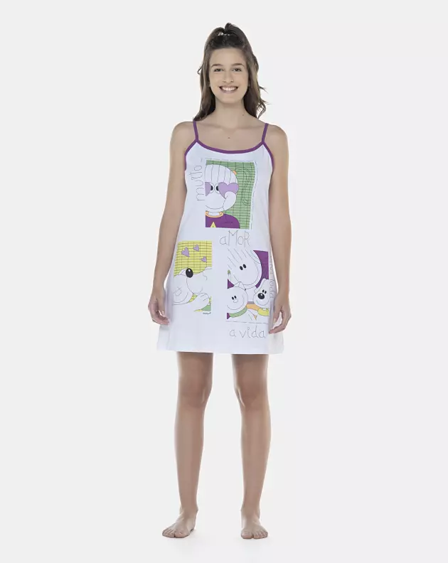 Camisola Feminina Adulto Alça
