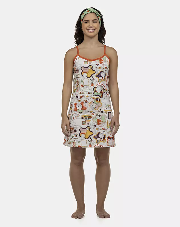 Camisola Feminina Adulto Alça