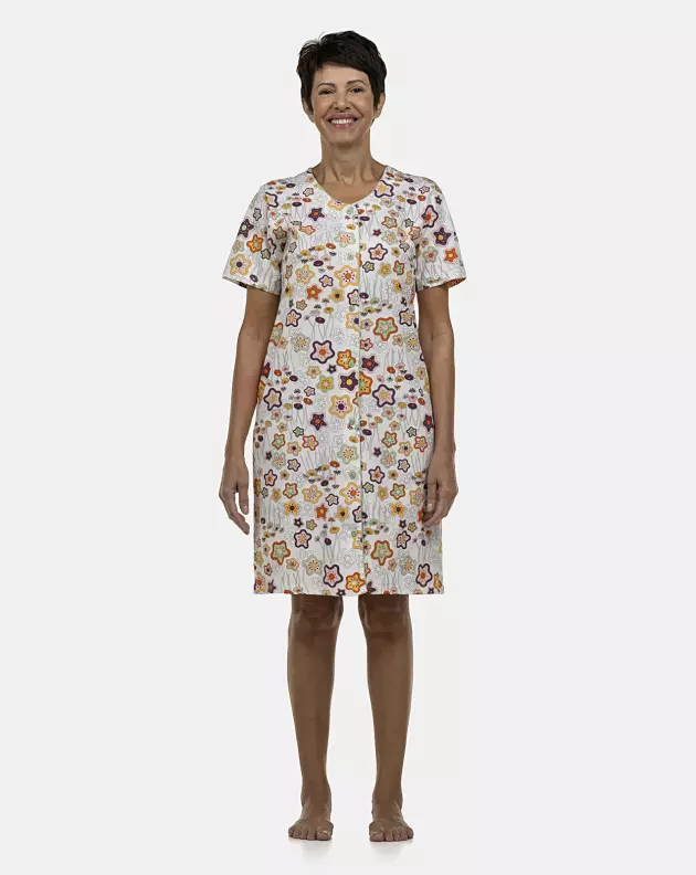 Camisola Feminina Adulto Manga Curta Aberta