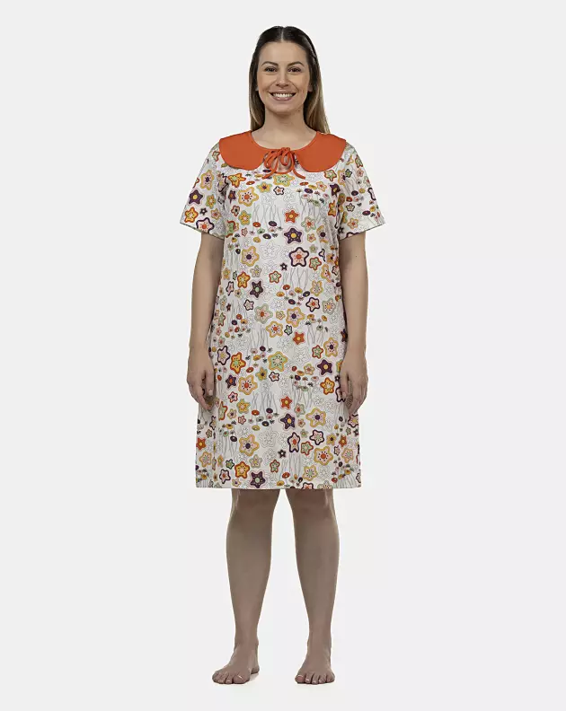 Camisola Feminina Adulto Manga Curta