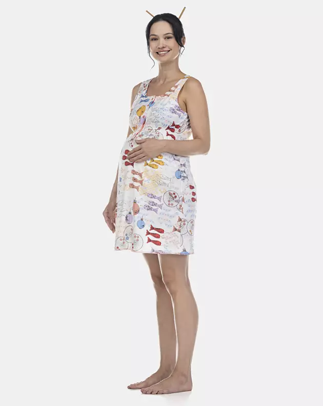 Camisola Feminina Gestante Regata Aberta