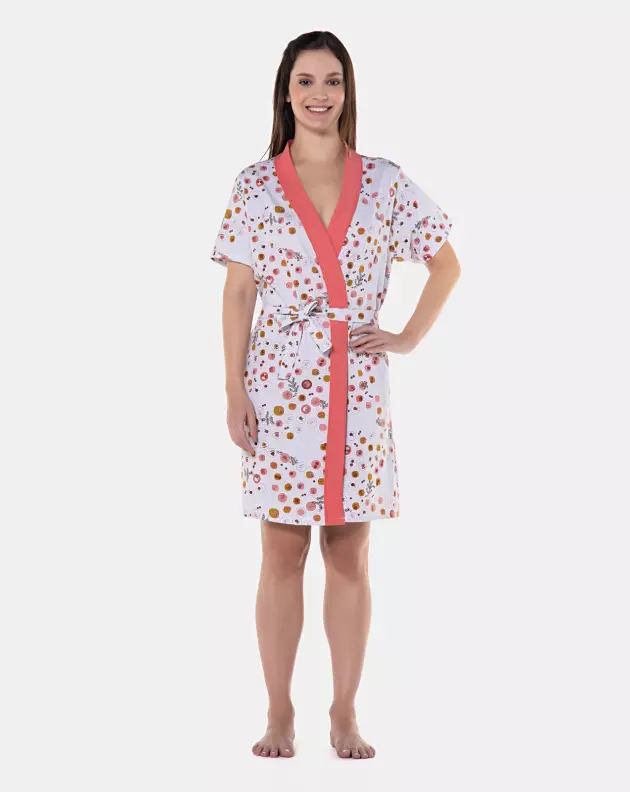 Robe Feminino manga curta Transpasse