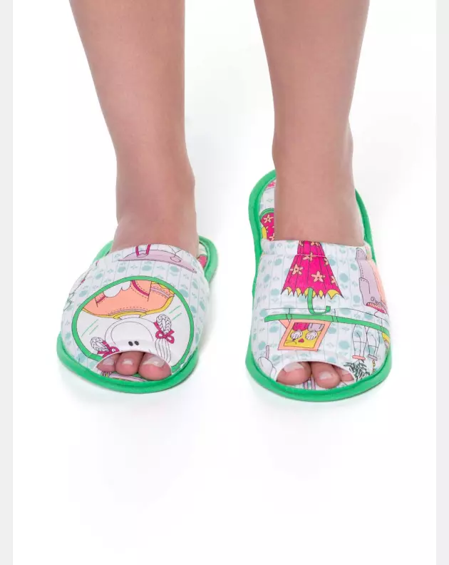 Pantufa Feminina Adulto Com Abertura
