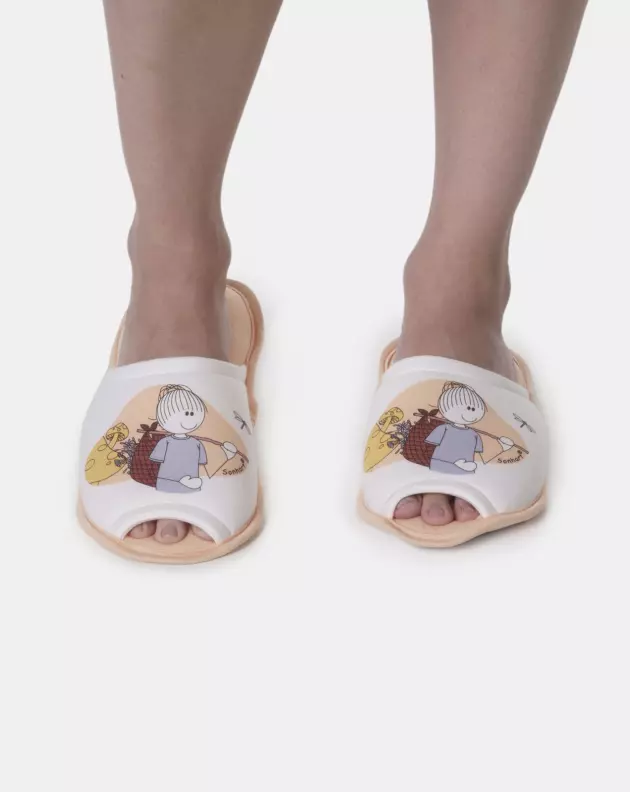 Pantufa com abertura adulto  