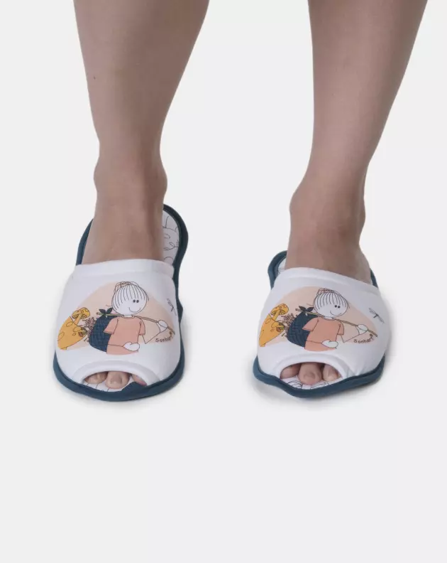 Pantufa com abertura adulto   