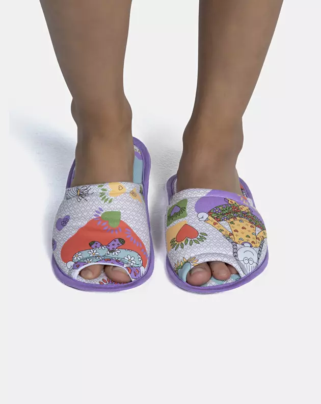 Pantufa Feminina Adulto Com Abertura
