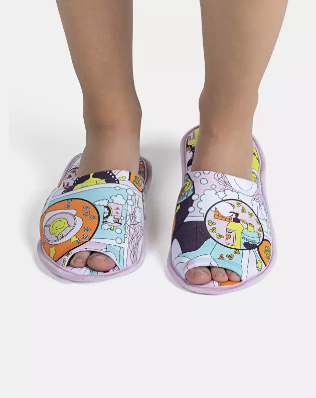 Pantufa Feminina Adulto Com Abertura