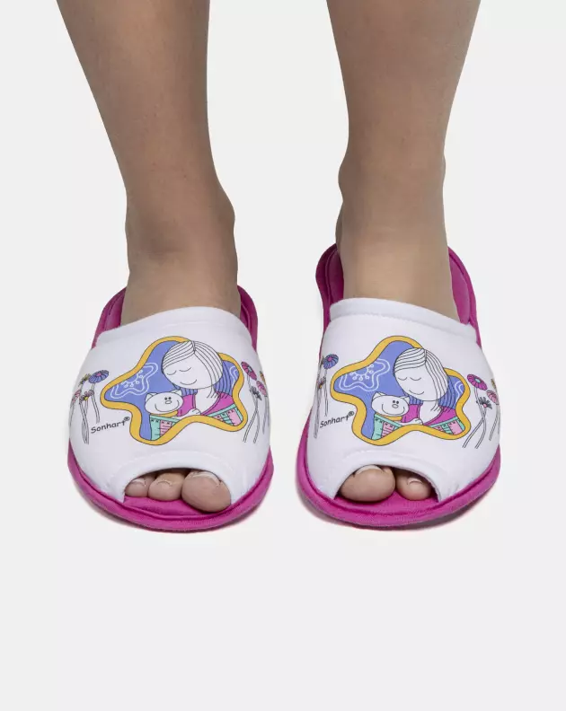 Pantufa Feminina Adulto Com Abertura
