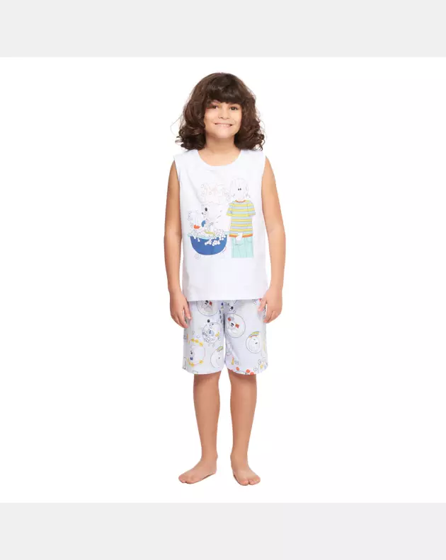 Pijama regata machão e bermuda