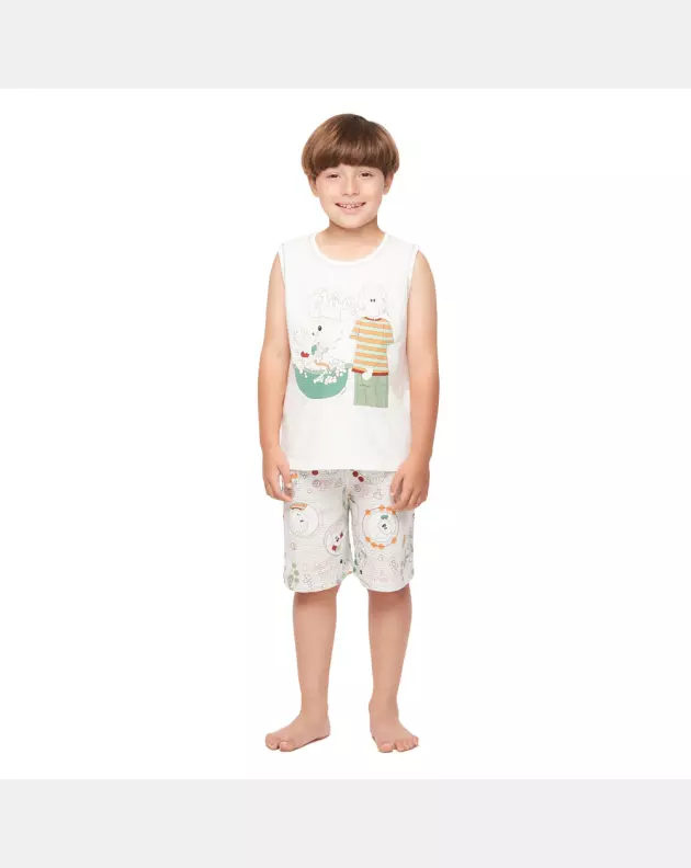 Pijama regata machão e bermuda  