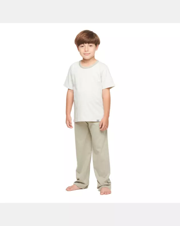 Pijama manga curta e calça