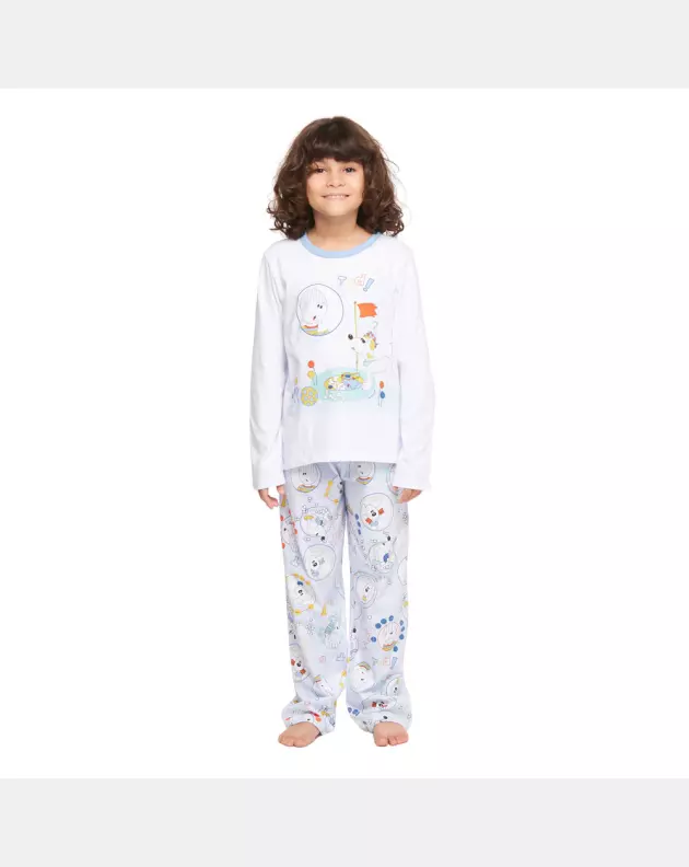 Conjunto Masculino Kids Manga Longa e Calça 