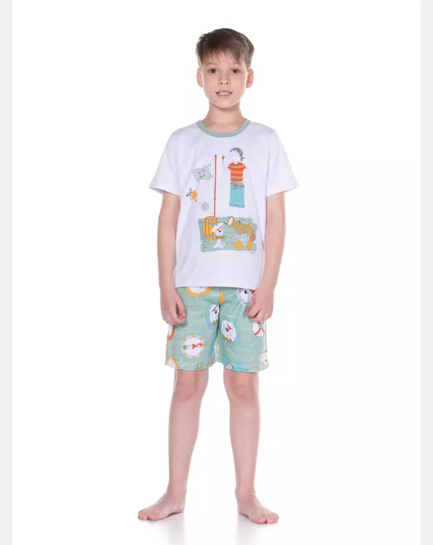 PIJAMA MANGA CURTA E BERMUDA