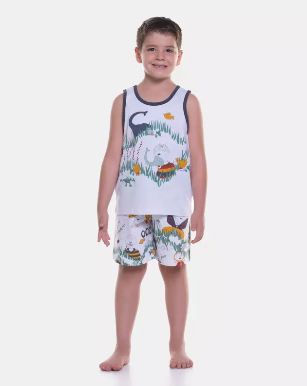 Pijama regata e bermuda