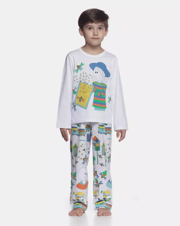 Conjunto Masculino Kids Manga Longa e Calça