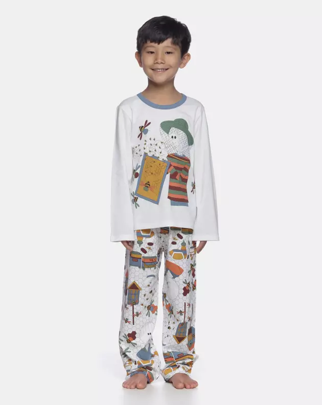 Conjunto Masculino Kids Manga Longa e Calça