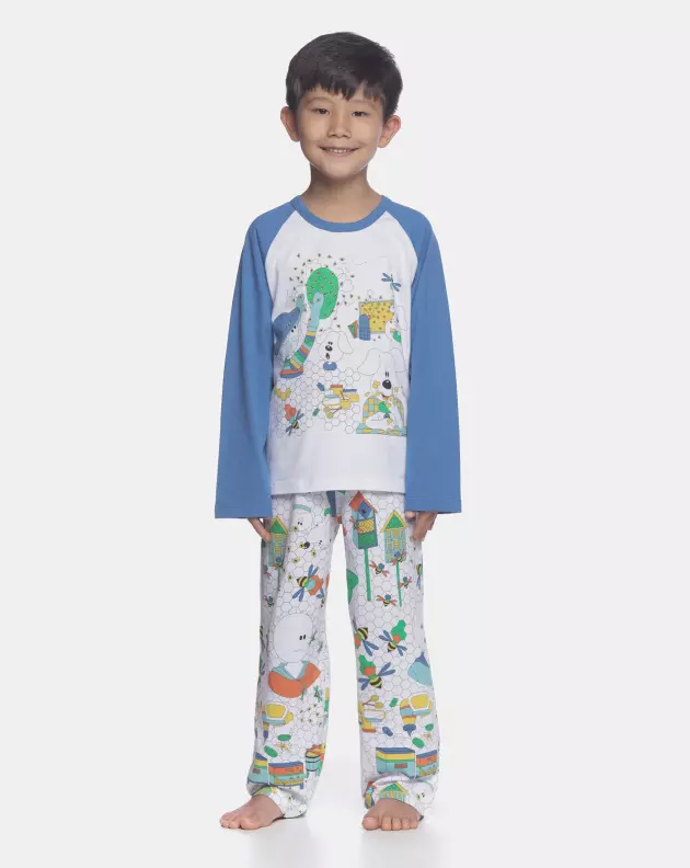 Conjunto Masculino Kids Manga Longa e Calça