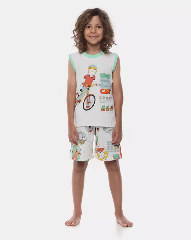 Pijama Regata Machão e Bermuda