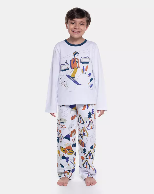 Pijama Manga Longa e Calça