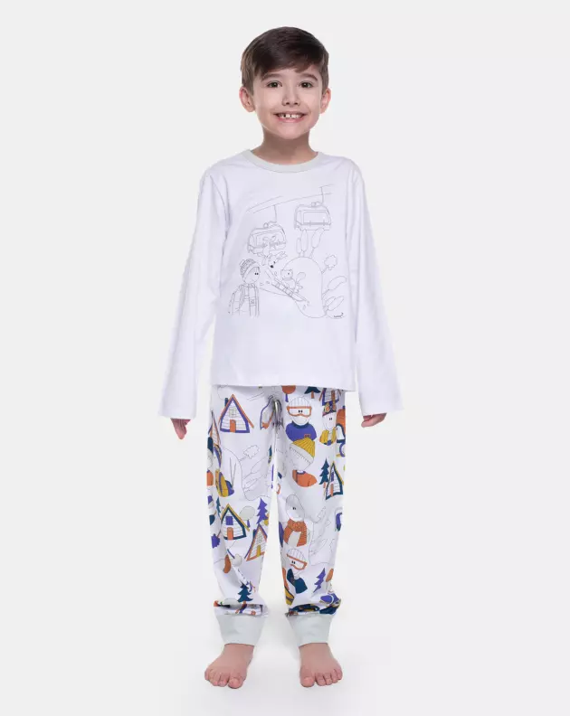 Pijama Manga Longa e Calça
